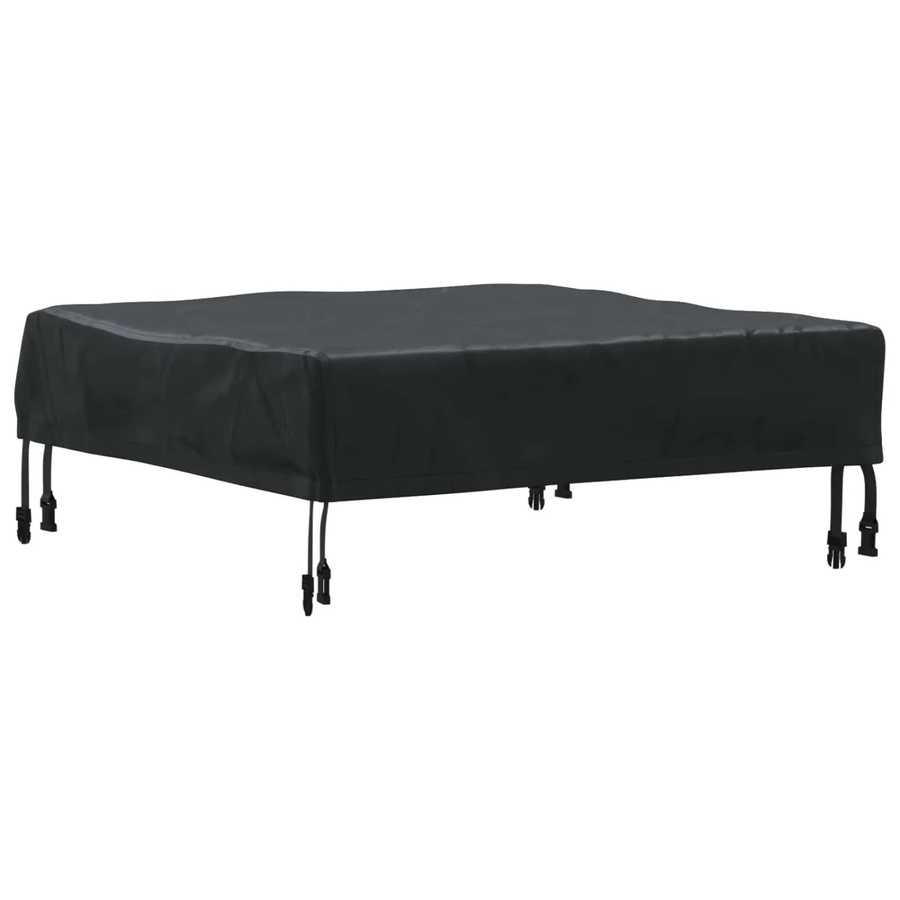 vidaXL Tischdecke quadratisch in Schwarz, wasserabweisend und pflegeleicht - Bild 2