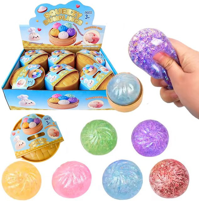 Bandai Glitzernde Knödel-Spielzeuge, Silikon, Bunt, ab 3 Jahre - Bild 1