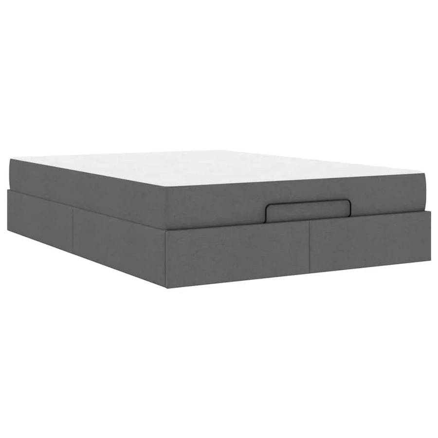 vidaXL Bettgestell mit Stauraum und Schubladen in Grau mit Stoffbezug B/T/H: 160 x 200 x 43,5 cm - Bild 2