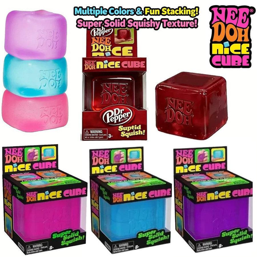Needoh Würfel Squishy Fidget Spielzeug zur Stressbewältigung und Konzentrationsförderung in Hellgrün von Topmix - Bild 2