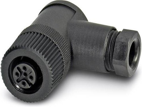 Phoenix Contact 1662308 Sensor-Aktor-Steckverbinder M12 Buchse gewinkelt unkonfektioniert Polzahl 5 Schwarz - Bild 1