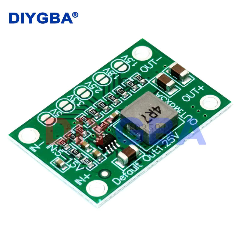DNIGEF CA1235 Einstellbares Buck-Leistungsmodul Step-Down-Netzteil mit grünem Gehäuse, Eingangsspannung 5-16V, Ausgangsspannungen 1,25V bis 5V - Bild 2