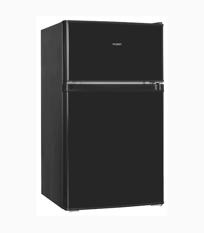 Exquisit Kühl-Gefrierkombination KGC590-30-E-040E in Schwarz, Standgerät mit reversiblem Türanschlag, B/T/H: 59,0 x 61,0 x 166,0 cm - Bild 2