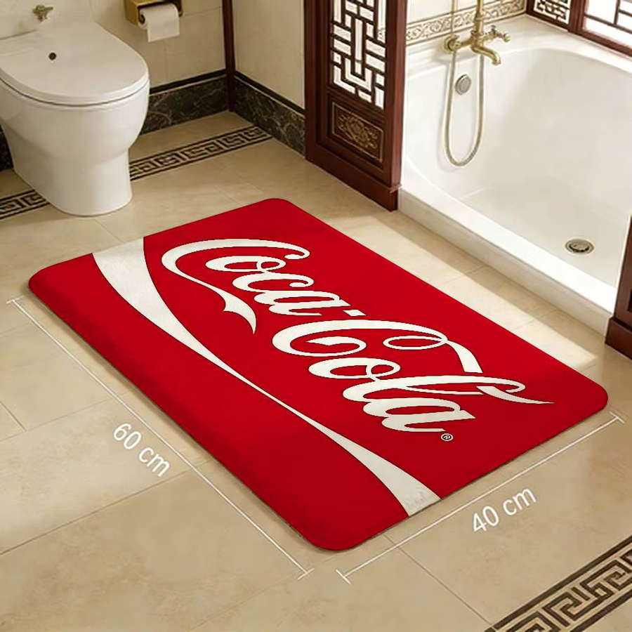 C-Cocas Vintage Logo Flurteppich in Rot, waschbar und rutschfest, rechteckig - Bild 5