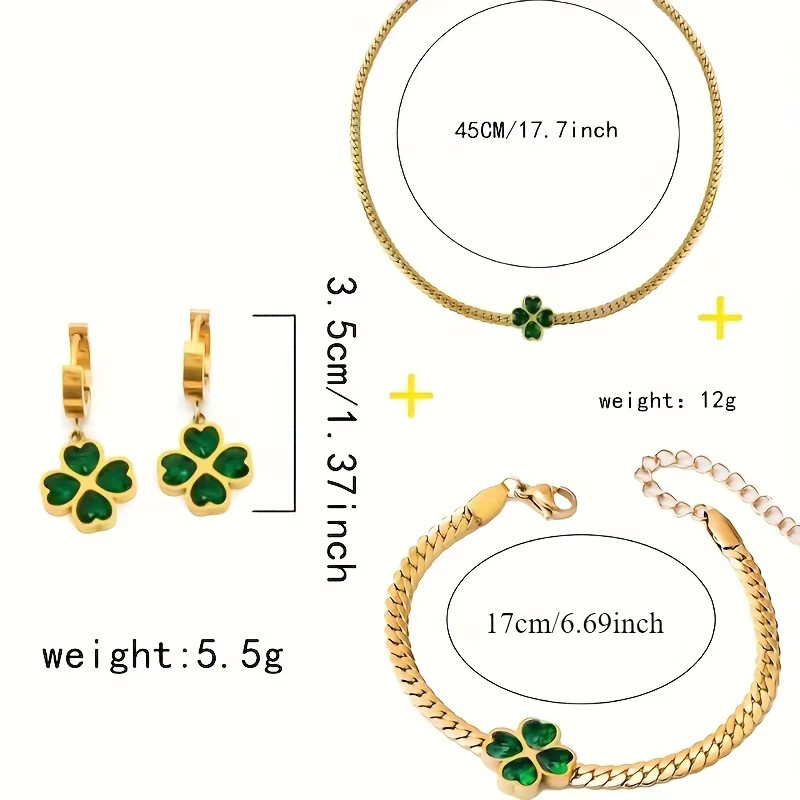 LUXUKISSKIDS Schmuck-Set, Edelstahl, Gold, Zirkonia, Damen - Bild 2