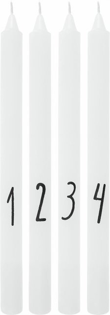 Rico Design Adventskerzenset in Weiß, 4 Stück - Bild 1