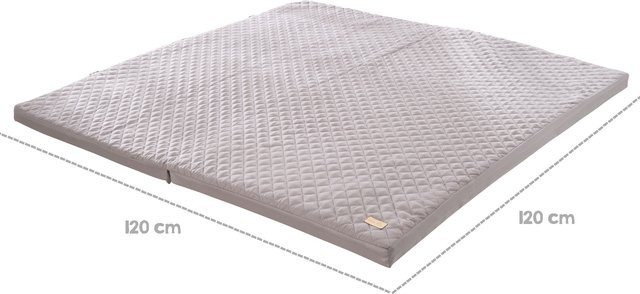 Spiel- und Krabbelmatratze roba Style in Anthrazit, B/H: 120 x 60 cm, klappbar zu 120 x 120 cm - Bild 1
