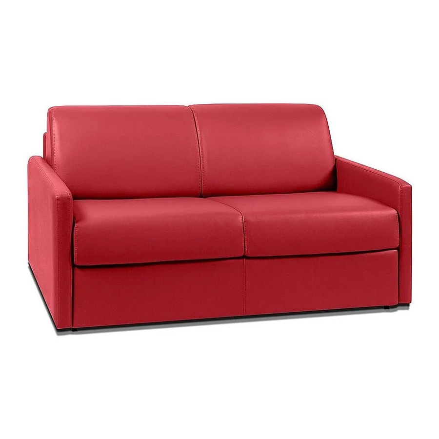 Schlafsofa Calife von Vente-unique in Rot mit Kunstlederbezug, Breite: 150 cm - Bild 2