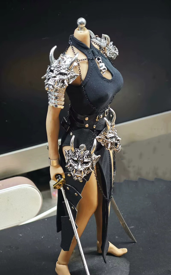 Taholicy Cheongsam Stil Kleid, Metall Tierkopf Rüstung, Zubehör - Bild 3