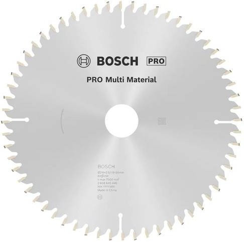 Bosch Multi Material Kreissägeblatt mit Hartmetall und 80 Zähnen, Durchmesser: 210 mm, Bohrung: 30 mm, Stärke: 2,5 mm - Bild 1