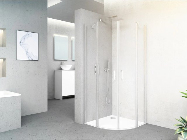 baliv Duschkabine DUK-90.50R Quadrant mit Easy-Clean-Beschichtung, Farbe: Transparent/Silber, B/T: 90 x 90 cm, Höhe: 195 cm - Bild 1