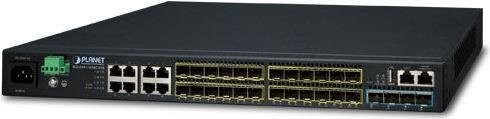 Planet SGS-6341-16S8C4XR Managed L3 Switch mit 8 Gigabit Ethernet RJ-45 Ports und 24 SFP Modulen in Schwarz - Bild 1