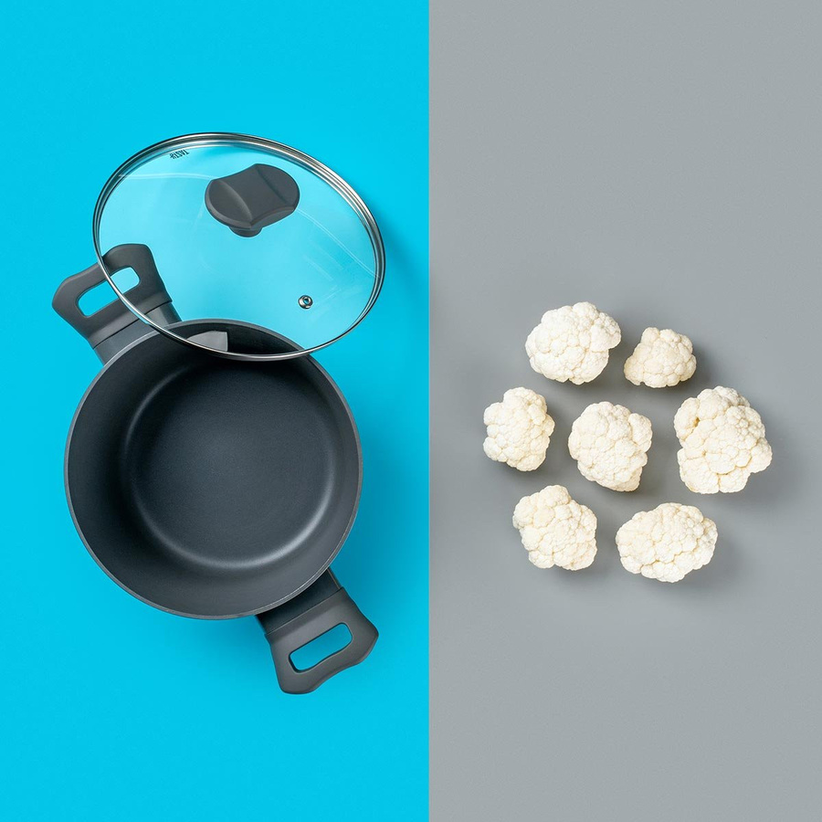 Tasty Kochtopf mit Glasdeckel, Grau, Ø 20 cm - Bild 1