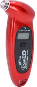 KS Tools Digitaler Reifendruckmesser in Rot, 0,20 - 10,0 bar - Bild 1