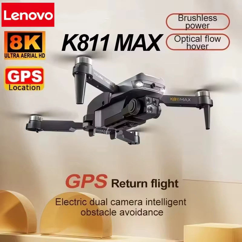 Lenovo K811 MAX Drohne mit GPS, 8K HD Dual Kamera, 5G und intelligenter Hindernisvermeidung, Brushless Quadcopter für Luftbildfotografie - Bild 2
