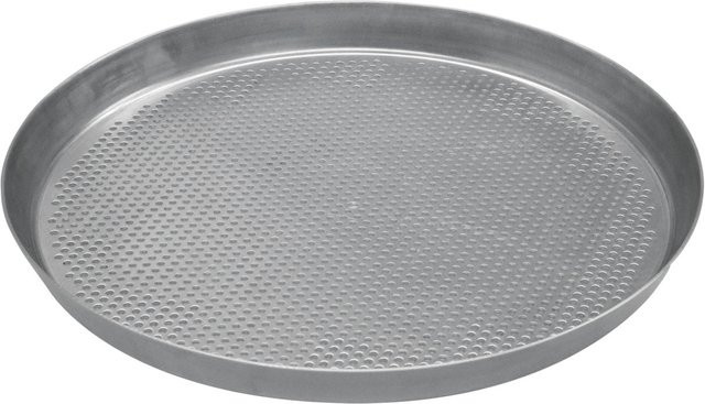 Schneider Pizzablech aus Aluminium, rund, silber, Höhe: 2,5 cm, Durchmesser: 38 cm - Bild 1