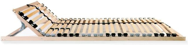 2er-Set vidaXL Lattenroste aus Holz mit 28 Latten und 7 Zonen, B/T/H: 90 x 200 x 2 cm, Braun - Bild 1