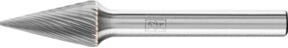 PFERD Hartmetall Frässtift Spitzkegel SKM silber universal fein Ø 10x20mm Schaft-Ø 6 mm - Bild 1