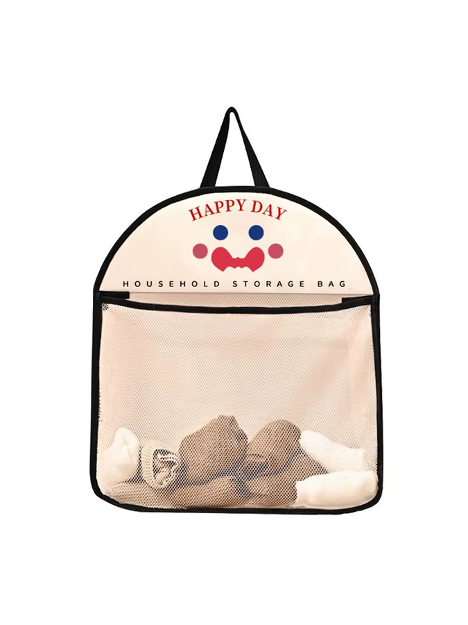 NANCY TINO Hängende Aufbewahrungstasche aus Mesh in Braun als Schrank-Organizer für Unterwäsche und Socken, B/T/H: 40,0 x 37,0 cm - Bild 2