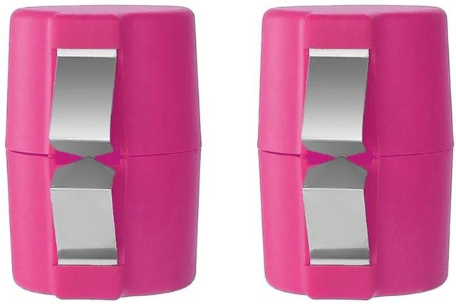Oudun Eierschalentrenner und Eierknacker Set aus Kunststoff und Edelstahl in Pink, 2 Stück - Bild 1