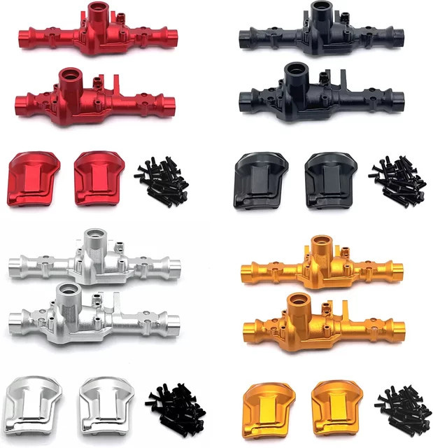 JIKEFUN RC Auto Zubehör, Metall, Vorder- und Hinterachsgehäuse - Bild 1