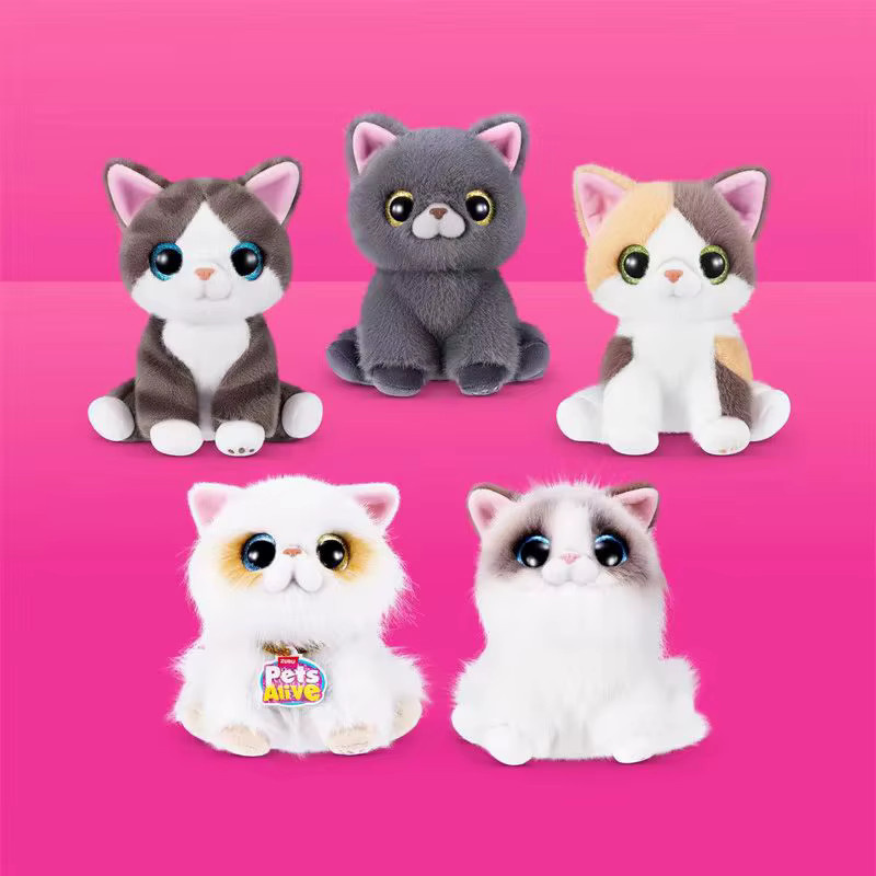 Zuru Pets Alive Smitten Kittens Serie 2, Plüsch-Katzen Blindbox-Spielzeug, mit Sound- und Lichteffekten, ab 3 Jahren - Bild 2