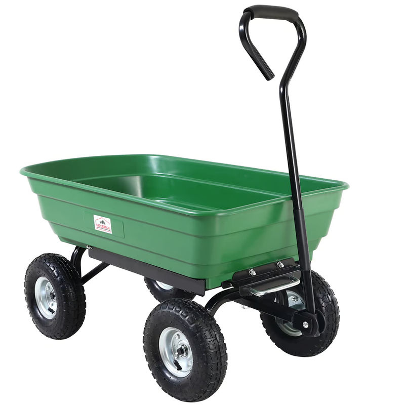 Bollerwagen Grün mit Kippfunktion B/T/H: 103,5 x 51 x 92,5 cm - Bild 3
