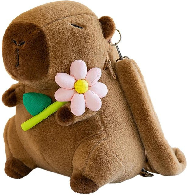Yiran toy Capybara Plüsch Rucksack, Plüschtier Puppe, ab 6 Jahren - Bild 1