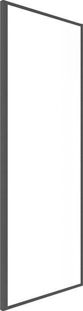 baliv Seitenwand für Duschkabine DUK-80.91W, Glas transparent, Schwarz, B: 80 cm, H: 195 cm - Bild 1