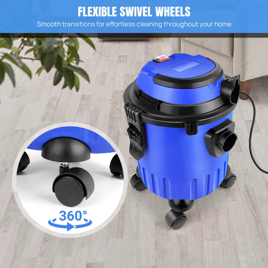 DayPlus Nass- und Trockensauger 15L in Blau mit 1500W Leistung, 19kPa Saugkraft, HEPA-Filter und Gebläsefunktion für Teppich und Hartböden - Bild 5