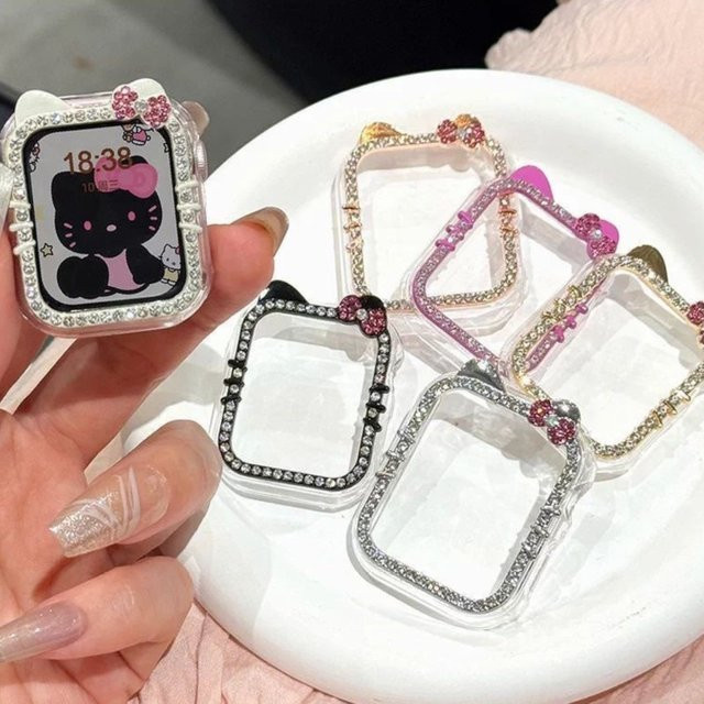 Sanrio Hülle für Apple Watch, Silber, Kristall, Unisex - Bild 1