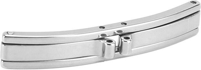 Uhrenschließe Edelstahl, Schmetterlingsschließe, Silber, Unisex - Bild 1