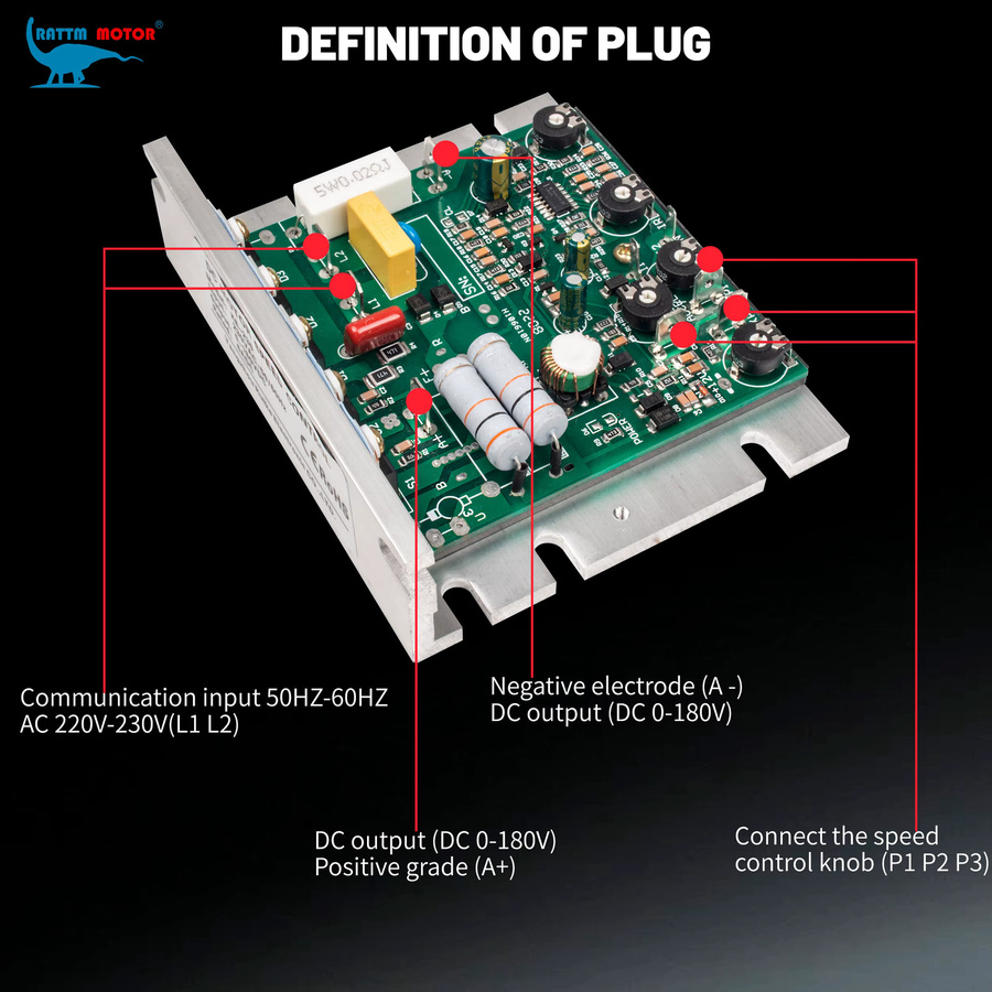 RATTMMOTOR DC Brushed Controller Board KE-230 Drehzahlregelung für DC Motoren mit Filter - Bild 6