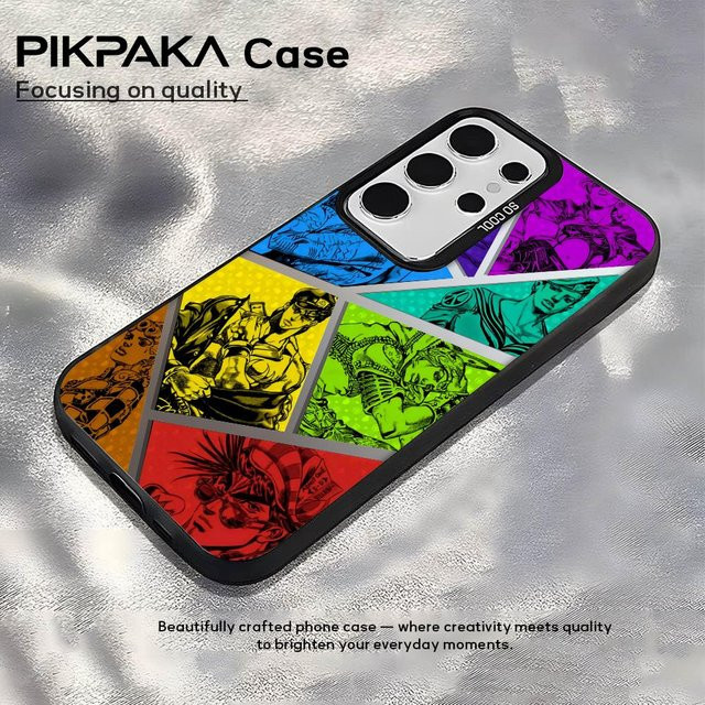 JoJos B-Bizarre Adventure Silikon Handyhülle für Samsung Galaxy S25 Edge S24 S23 S22 S21 S20 Ultra in Silber - Bild 1
