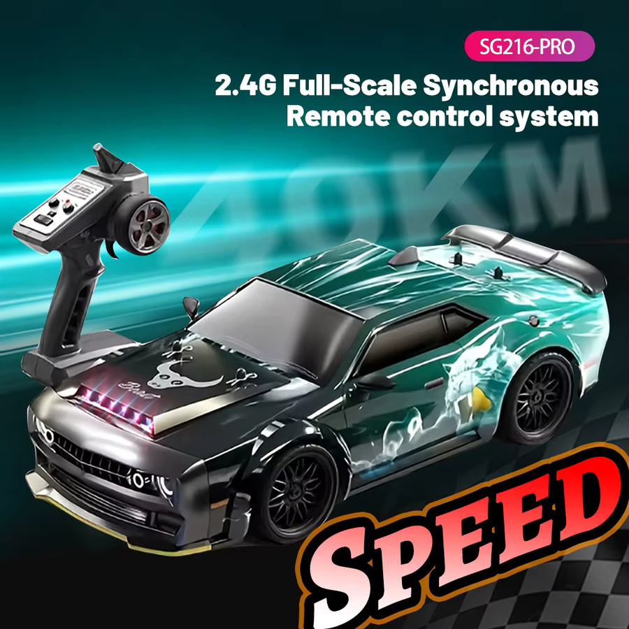 ZNLYRION RC Drift-Auto, 1:16 Maßstab, ferngesteuert, mit LED-Lichtern, ab 14 Jahren - Bild 4