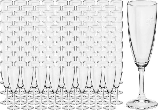 Bormioli Rocco Sektkelche Champagne Flute transparent 120er Set mit 0,1 l Füllmenge - Bild 1