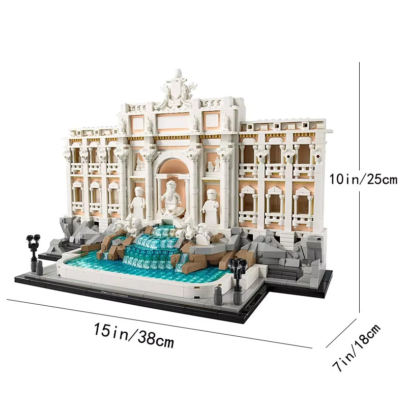 YMOLGA Architektur Brunnen, Baustein-Set, 1880 Teile, ab 14 Jahren - Bild 2