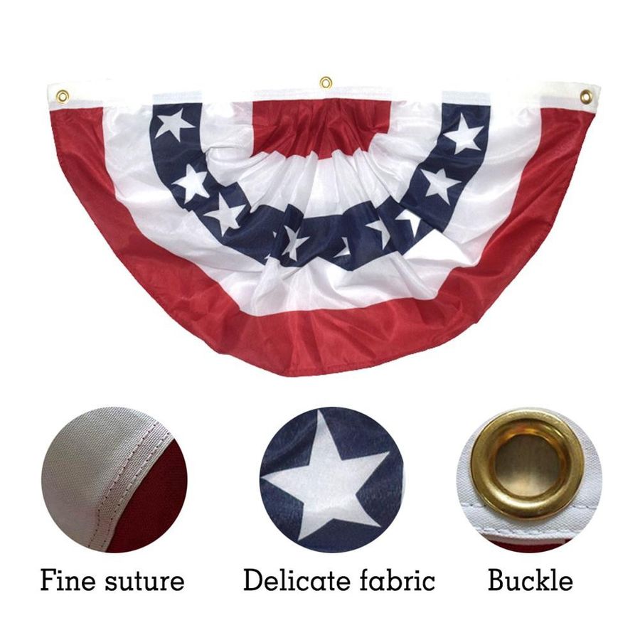 Patriotische USA Flagge von mfySpace mit Sternen und Streifen in Rot, Blau und Multicolor aus Polyester für die Außendekoration - Bild 2