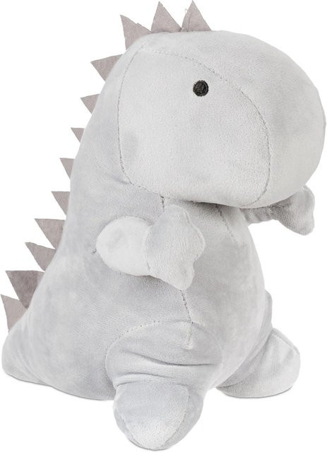 Relaxdays Türstopper Dino aus Polyester in Grau, H x B x T: 21 x 14 x 23 cm - Bild 1