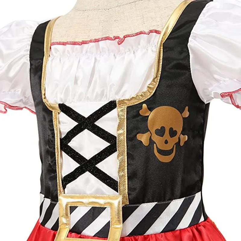 MARKET-2 Deluxe Piratenkostüm Piratenprinzessinnenkleid mit Hut und Zubehör Set - Bild 3