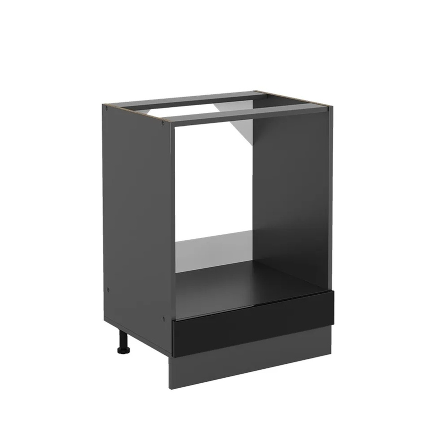 Vicco Herdschrank R-Line Küchenschrank in Anthrazit und Schwarz mit Hochglanz-Finish, Breite: 60 cm - Bild 2