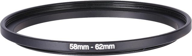 Andoer Step Up Ring Metall Objektiv Adapter Filter Ring 58mm auf 62mm Grau - Bild 1