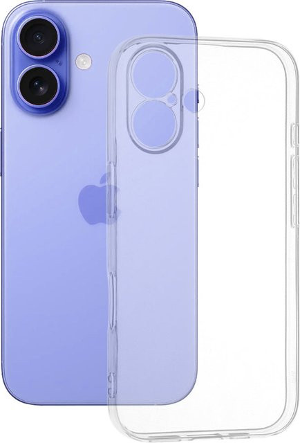 Techsuit Schutzhülle für Apple iPhone 16, Transparent - Bild 1