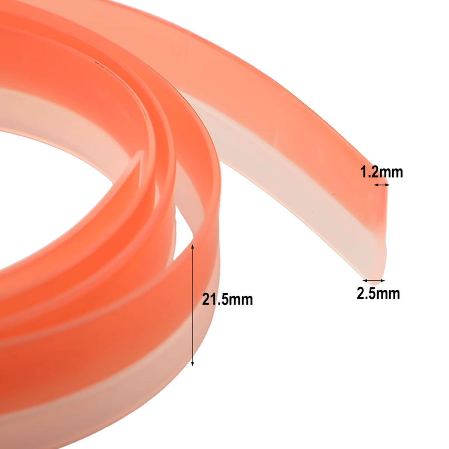DAZZLEEX Splinter Guard Ersatzstreifen 495209 für Track Saw Führungsschiene SP5000, Farbe: Orange, Länge: 1,4 m - Bild 2