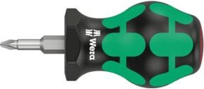 Wera 350 PH Kreuzschlitz Stubby Vergaserschraubendreher PH 1 x 25 mm multicolour - Bild 1