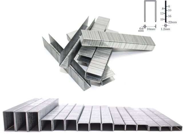 ERWERK Heftklammern für Framing Tacker und Nagler, Farbe: Silber, kompatibel mit 1022J, 1013J, 1010J, 1008J, 1006J - Bild 1