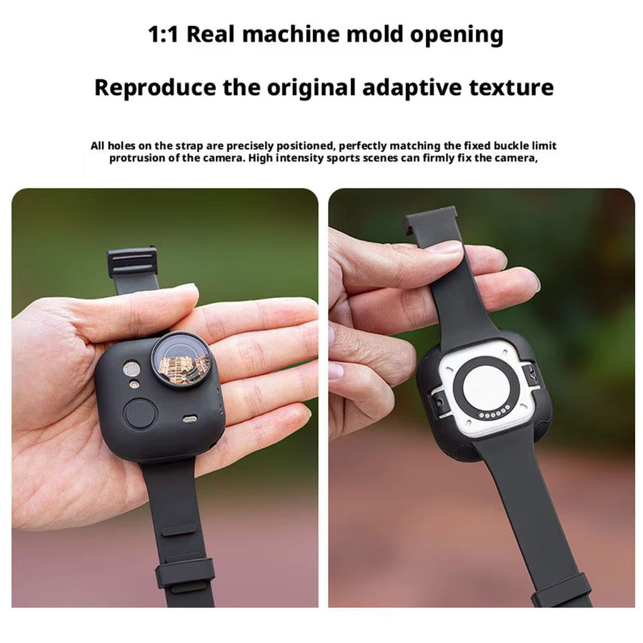 Insta360 GO Ultra Silikon-Schutzhülle mit verstellbarem Armband in Grün - Bild 5
