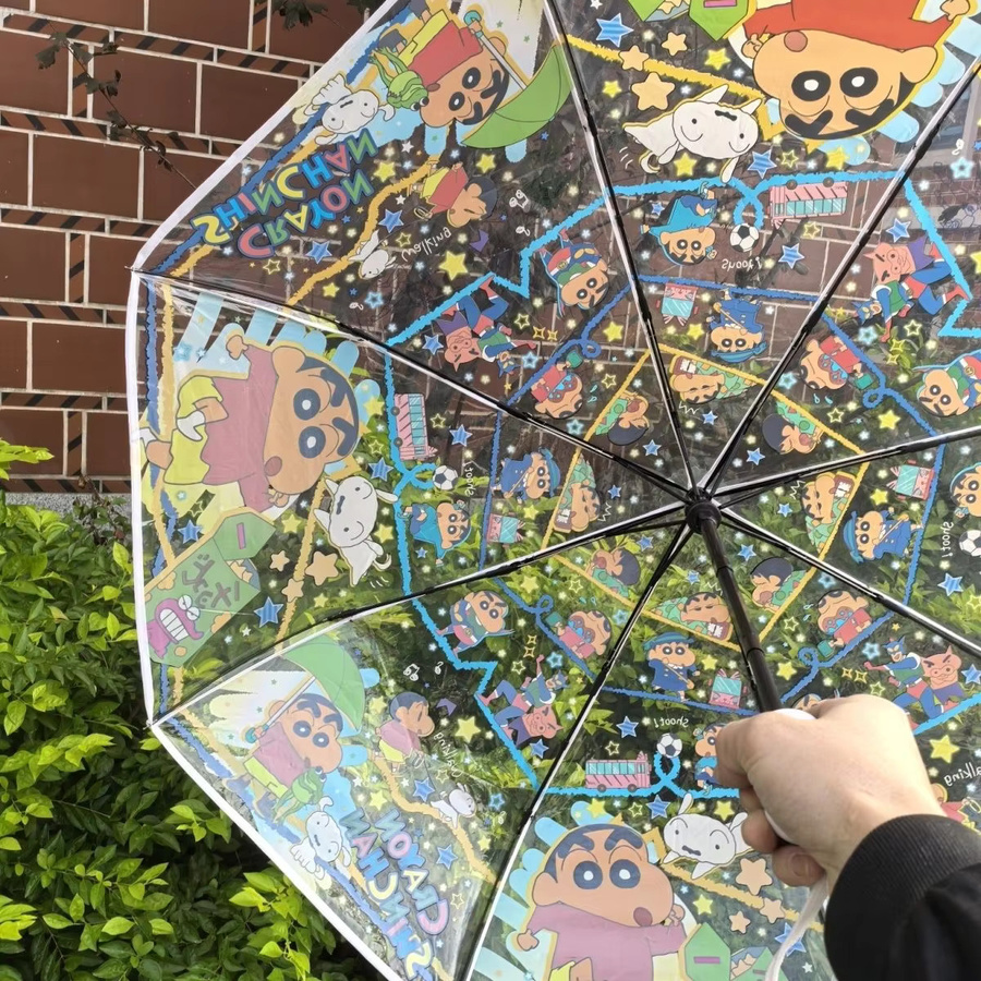 CRAYON SHINCHAN Regenschirm, transparent, faltbar - Bild 3