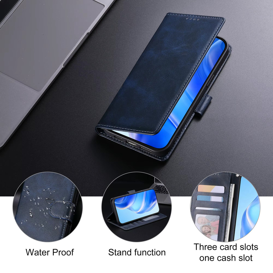 Leder Flip Case Wallet Cover für Samsung Galaxy (A17 A37 A57 A27 A36 A56 A16 A26 A15 A35 A55 A25 A05S A06 A14 A34 A54 A13 A53) in Braun - Bild 4