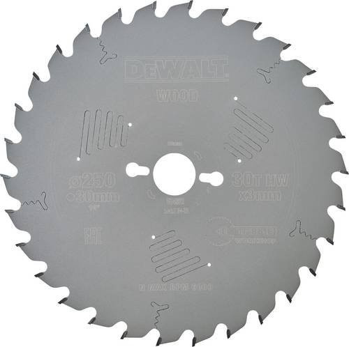 DeWalt Kreissägeblatt für Metall, Durchmesser: 250 mm, Bohrung: 30 mm, Farbe: Silber - Bild 1